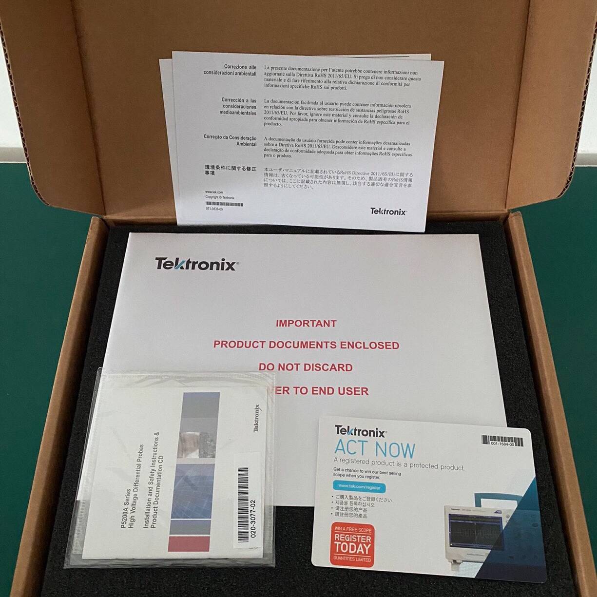 议价泰克P5200A差分探头，库存适用