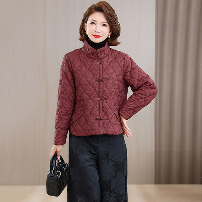 中国风提花盘扣棉衣外套小棉袄