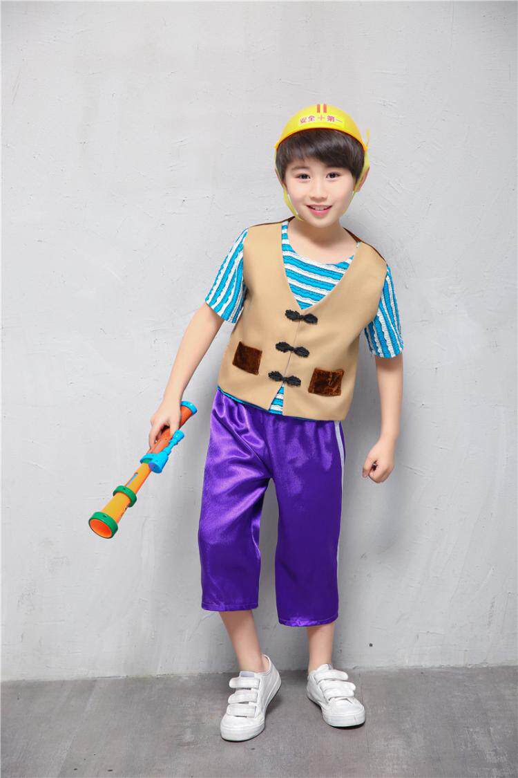 光头强儿童表演服 幼儿园光头强熊大熊二熊出没动画片卡通演出服