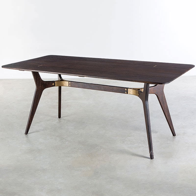 loft工业风复古餐桌北欧表情进口橡木square roots西餐桌长凳组合