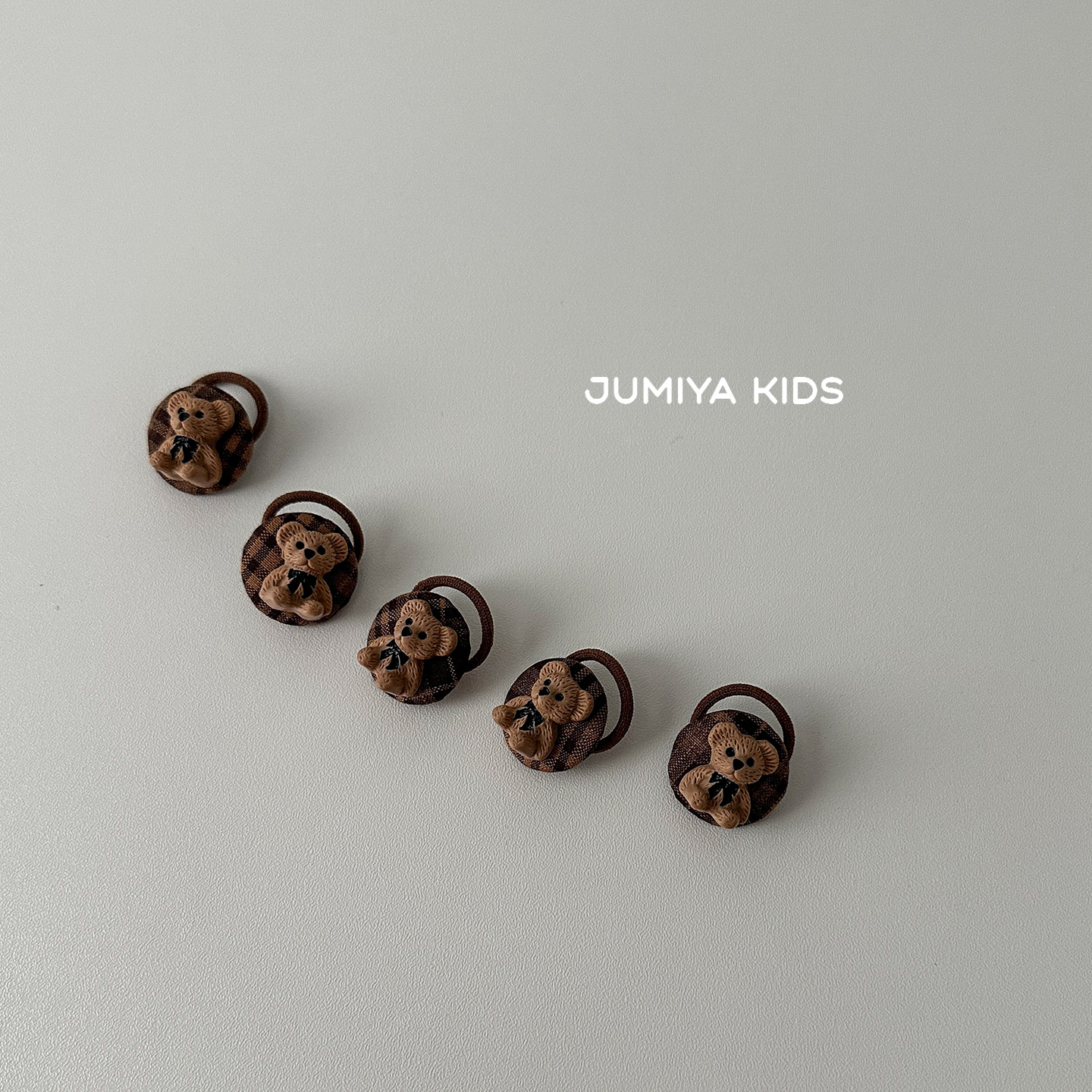 5个装可爱小熊拇指发圈