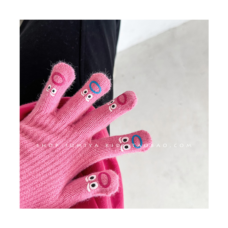 搞怪韩国儿童手套卡通表情