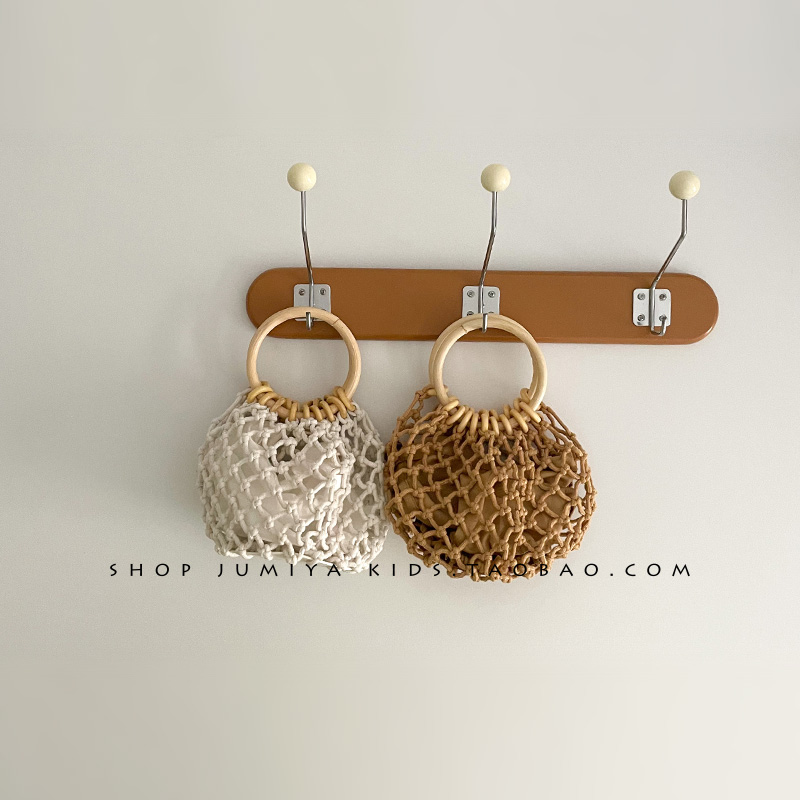 凹造型沙滩野餐度假镂空儿童包包