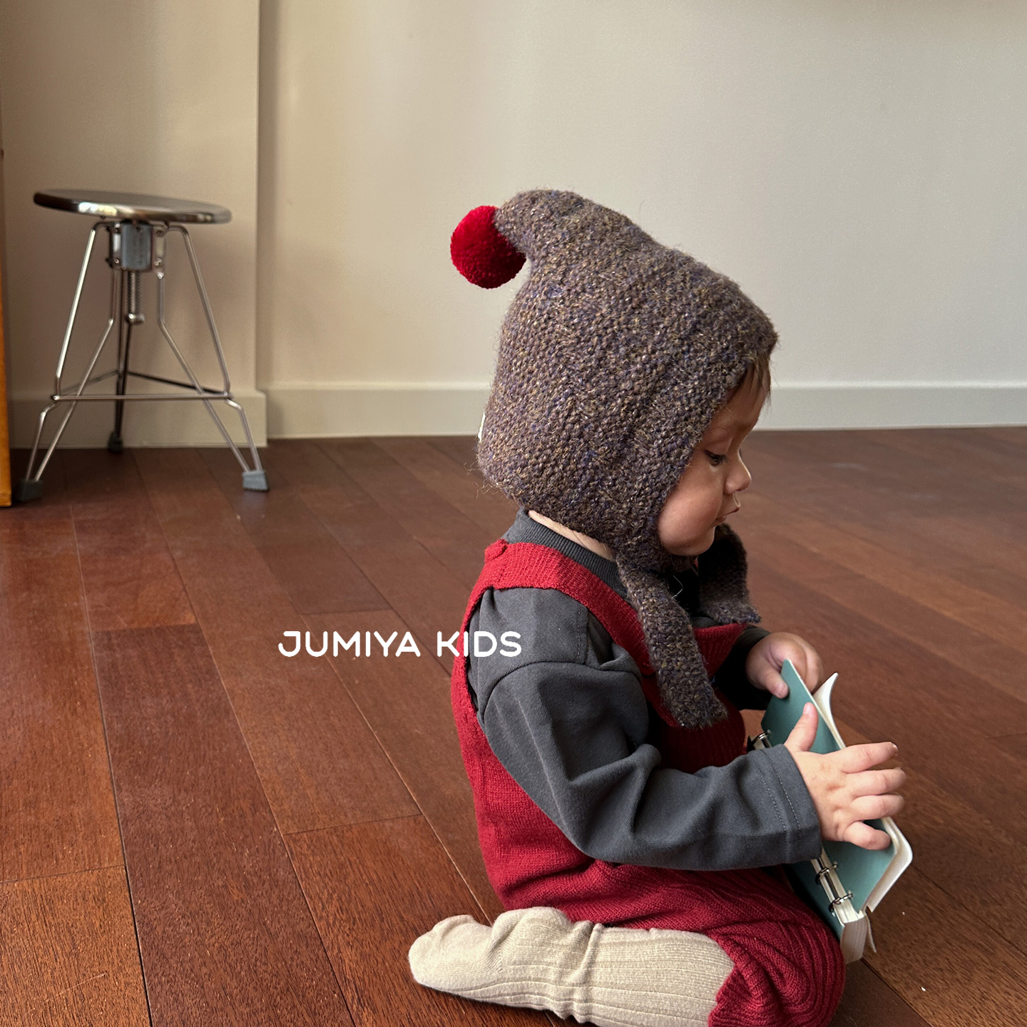 韩国同款婴儿毛线帽秋冬