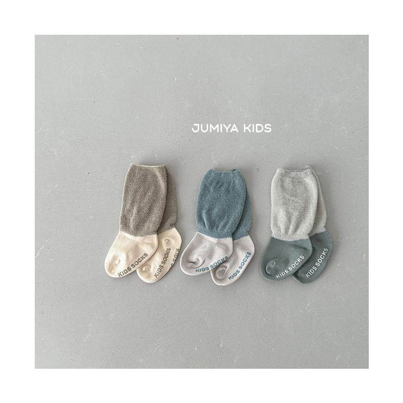 3双装~婴儿袜子秋冬季胖宝宝松口防滑袜加厚不勒腿保暖中长筒袜