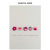 5个装 可爱草莓熊婴儿魔术贴发量少碎发神器刘海贴女童夏季 发饰