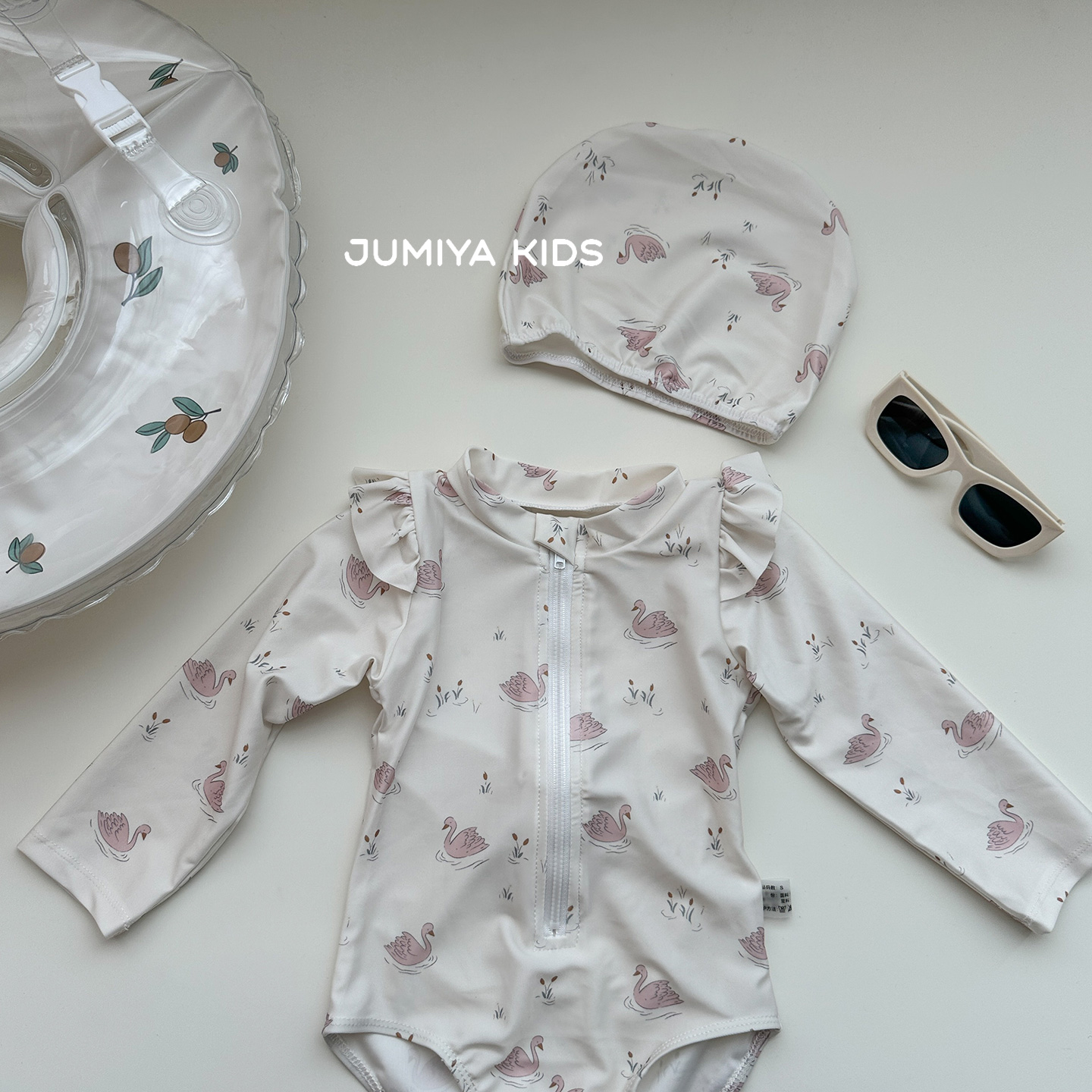 可爱长袖泳衣宝宝防晒游泳衣服