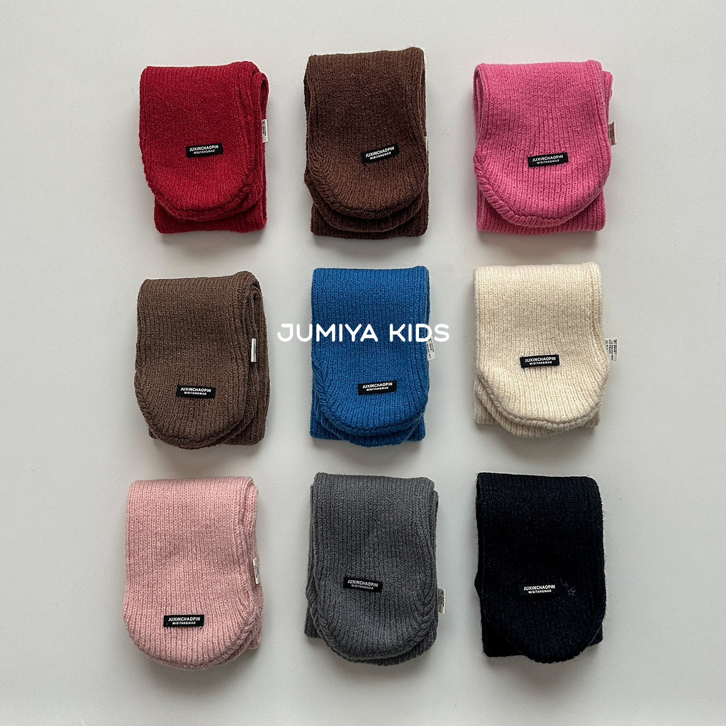 多色婴儿围巾柔软针织保暖