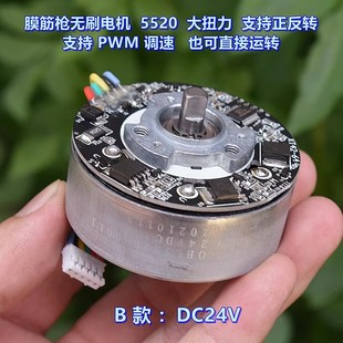 5520外转子无刷电机16.8V24V大扭矩正反转调速强磁筋膜枪无刷电机