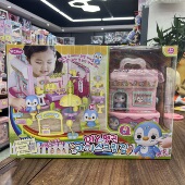 新款 儿童过家家玩具企鹅甜品店宠物屋屋女孩玩具益智模拟场景礼物