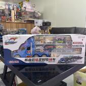 速跑儿童合金弹射变形轨道益智男孩玩折叠双轨道发射收纳车礼物