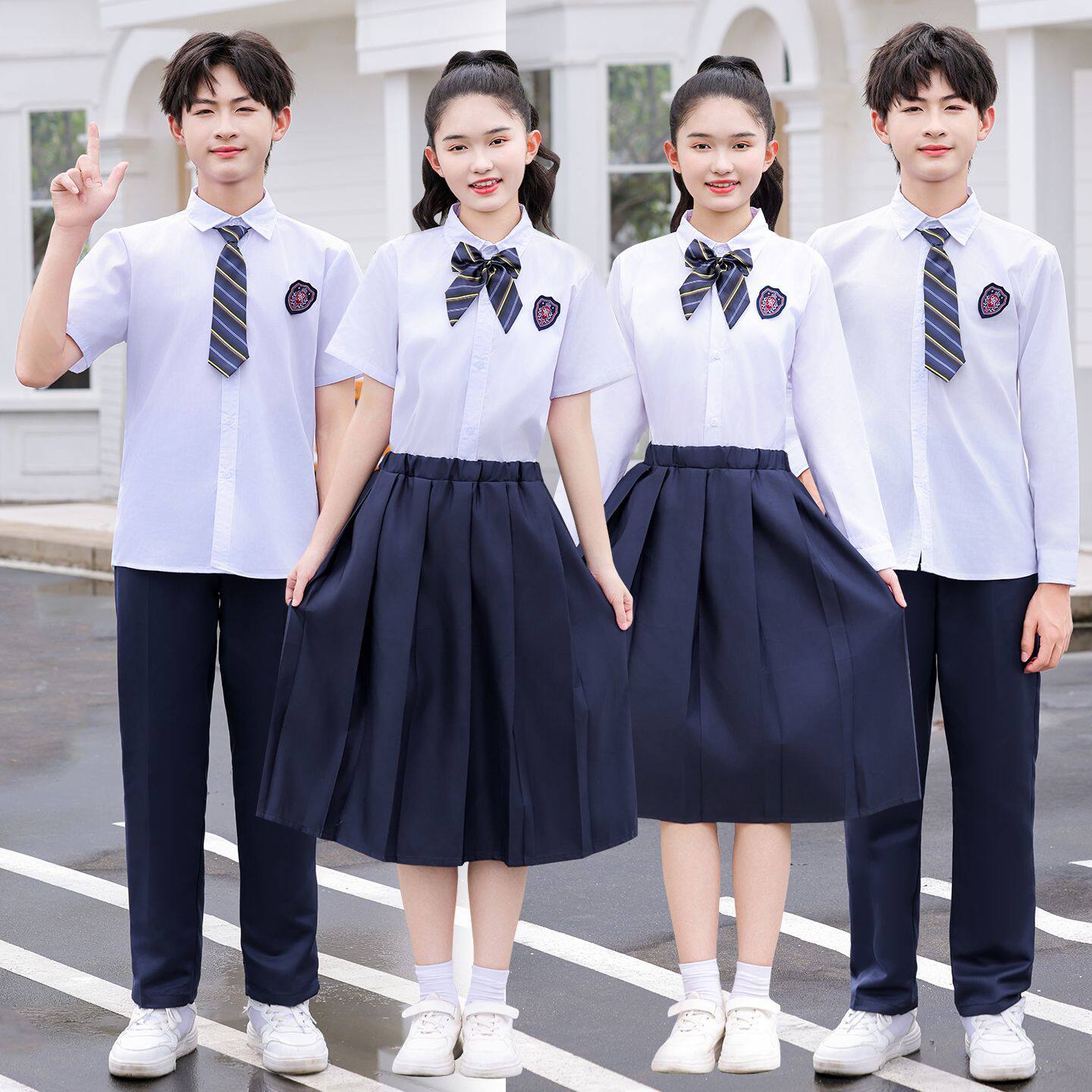 六一儿童演出服英伦校服男女童J儿童演出服