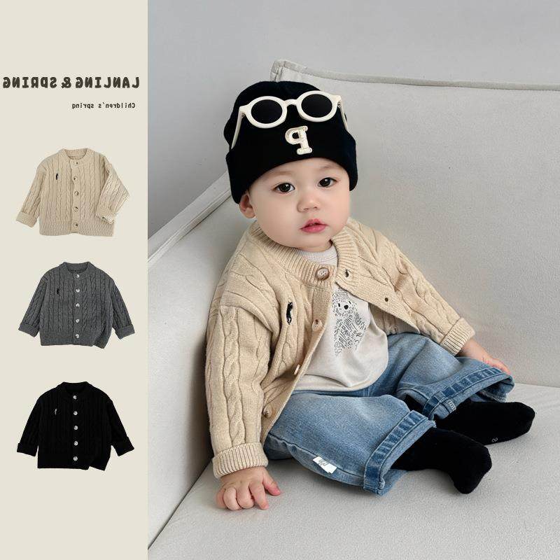 核小桃婴儿秋冬男宝宝毛衣针织开衫外套装儿童牛仔裤上衣外穿衣服,童装/婴儿装/亲子装,儿童运动套装,淘宝优惠券,粉丝福利购,淘宝优惠卷