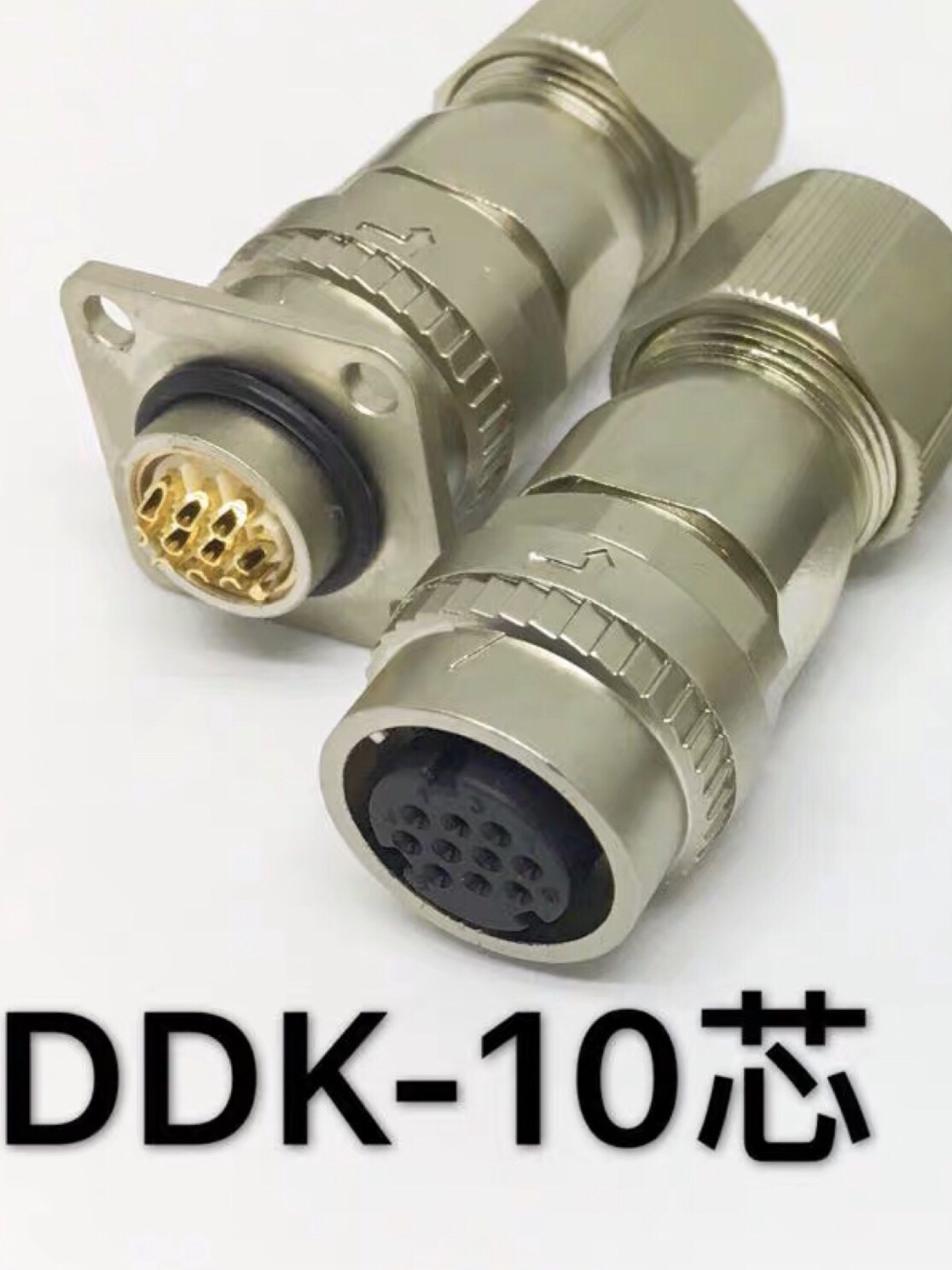 安川三菱伺服电机编码器插头SM10S 抱闸接头MR-BKCNS1 2芯10芯DDK