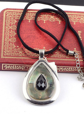 欧美饰品贝壳短款白金色项链