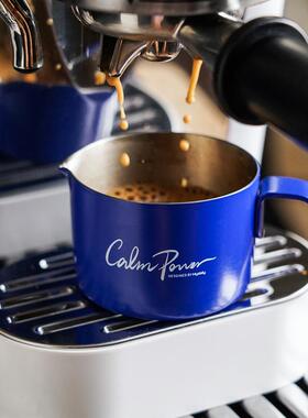 FJ北欧轻奢咖啡器具304不锈钢拉花杯拉花缸奶泡杯带刻度萃取杯