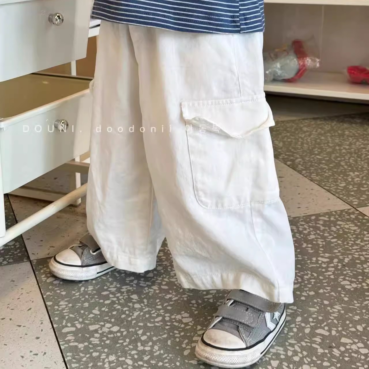 Doodonii韩版儿童工装长裤