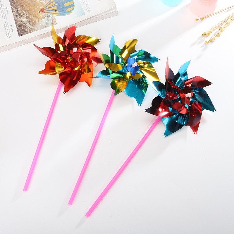 10套 七彩亮片小风车塑料薄片组装风车儿童玩具小礼物幼儿园赠品,节庆用品/礼品,创意/设计玩具,淘宝优惠券,粉丝福利购,淘宝优惠卷