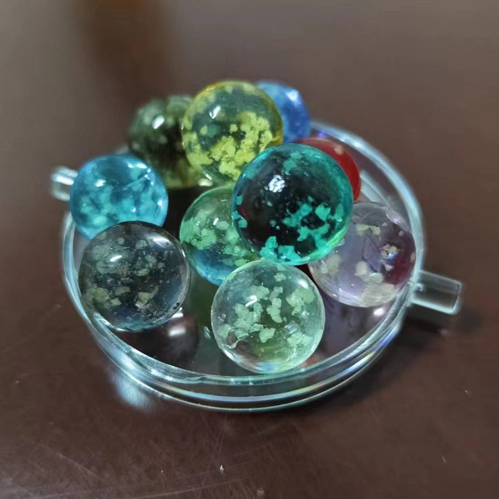 夜光鱼缸造景透明夜明珠