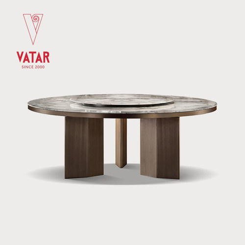vatar梵达卡塔卡金大理石圆餐桌