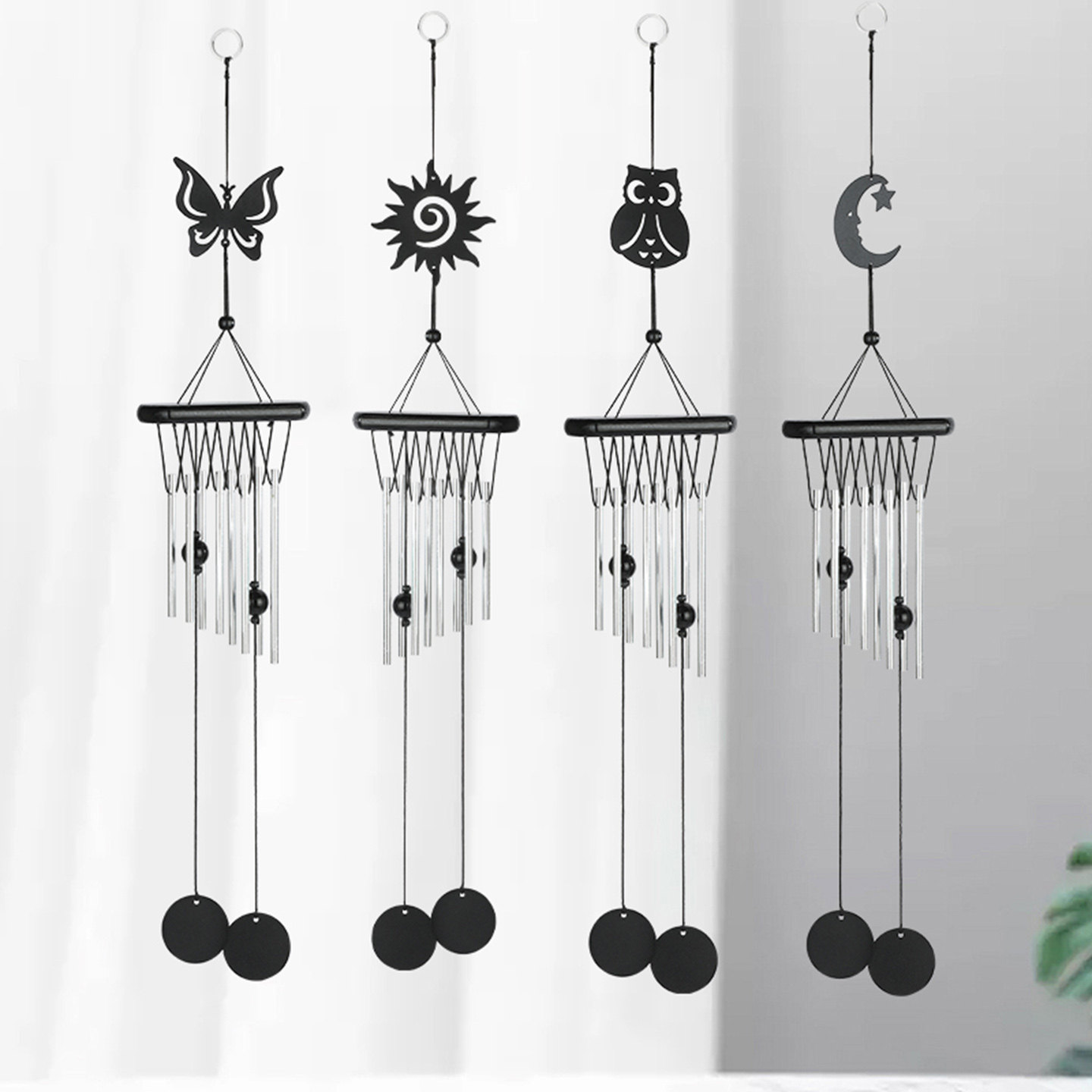 实心8根铝棒动物金属风铃挂饰