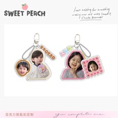 定制宝宝亲子情侣钥匙扣亚克力diy幼儿园包包挂件生日礼物照片