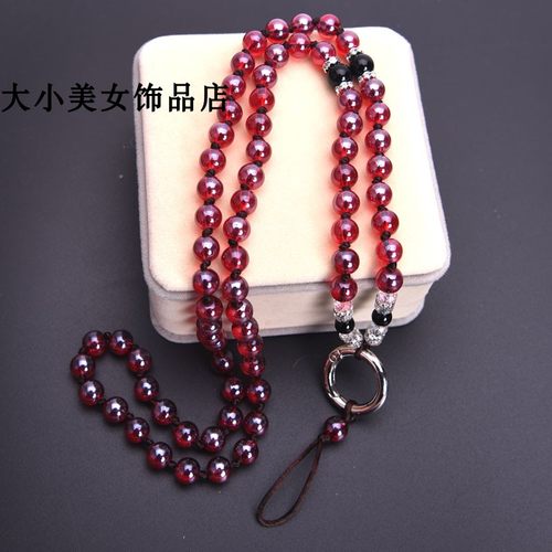 手机挂绳不勒脖水晶手工编织鼠年