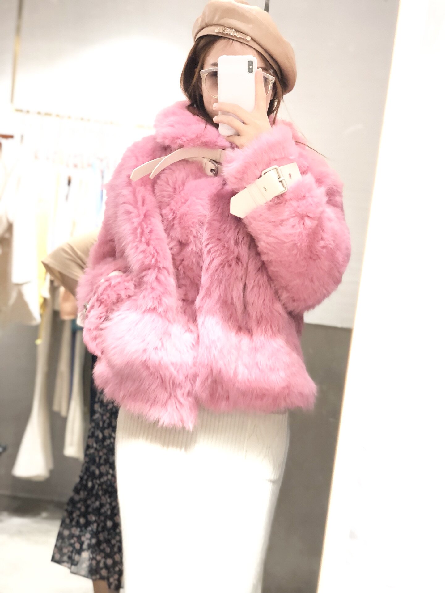 秋冬托斯卡纳皮毛一体女外套