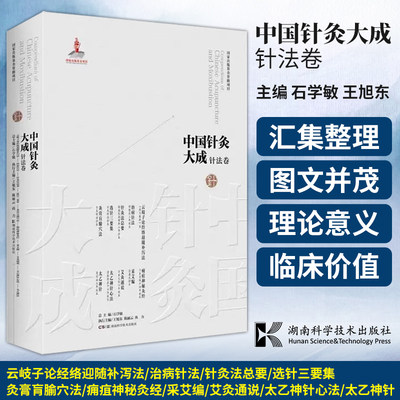 中国针灸大成针法卷云岐子论经络迎随补泻法医学统综治病针法针灸法总要选针三要集灸膏肓腧穴法 湖南科学技术出版社9787571019280