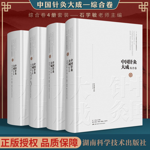 正版4本 石学敏中国针灸大成综合卷 针灸资生经+针灸大成+太平圣惠方针灸+圣济总录针灸+针灸四书+普济方针灸门 湖南科技出版社