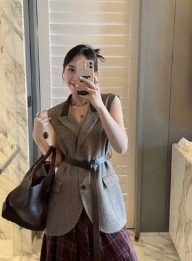 非实价来问我）南油灰色腰带马甲