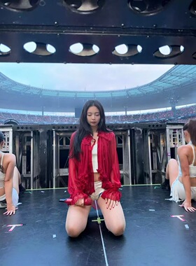 非实价来问我）南油真丝红色不规则衬衫