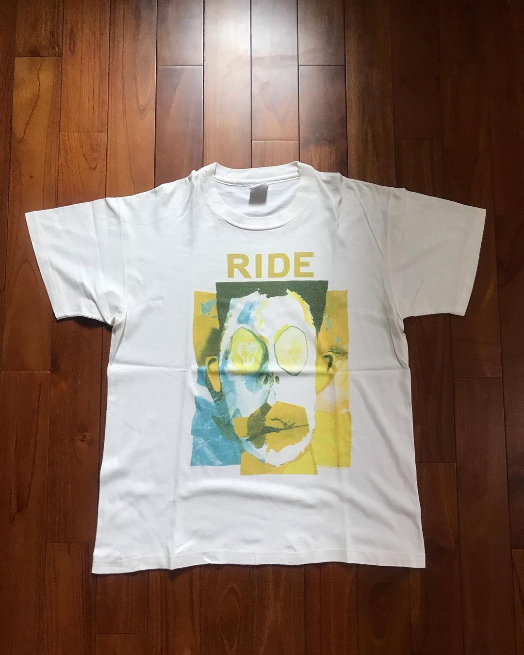 男女款夏季短袖潮牌休闲宽松大码T恤ride乐队印花圆领半袖ins高街
