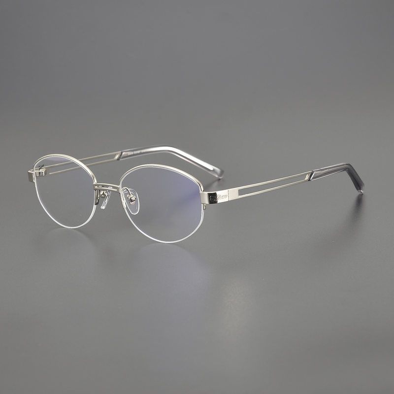 高品质个性风半框近视眼镜