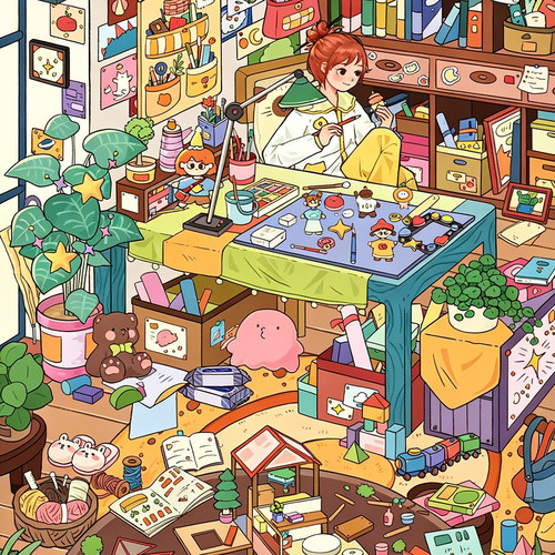 艺蓝187.0系列暖屋猫语手工时光