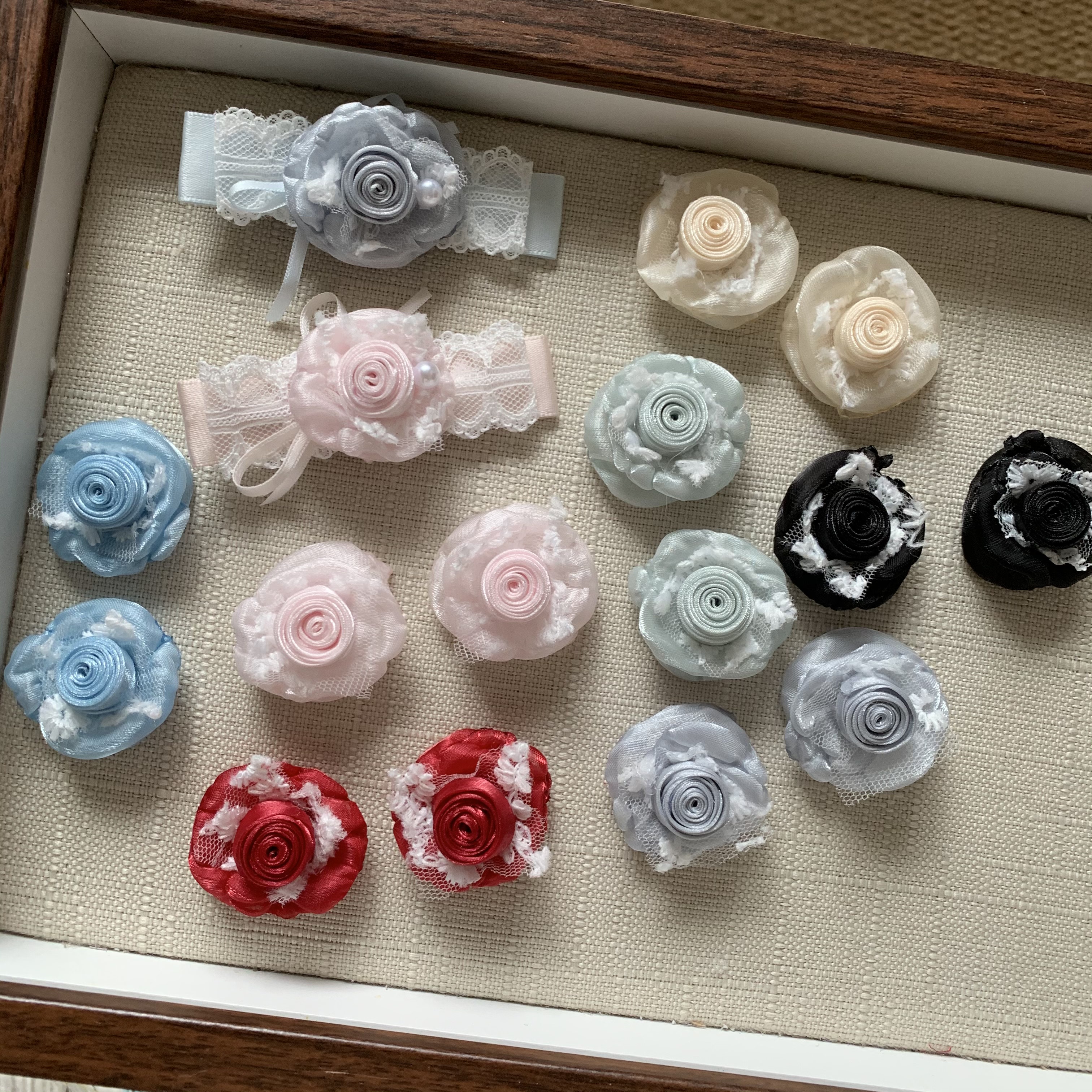 3厘米手工玫瑰蕾丝花朵布艺裙摆发夹diy辅料洛丽塔头饰Bjd娃衣配,居家布艺,珠子/钻饰/花朵等配饰,淘宝优惠券,粉丝福利购,淘宝优惠卷