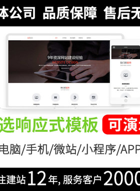 零基础也能做网站模板制作 入门指南互联网模板R032
