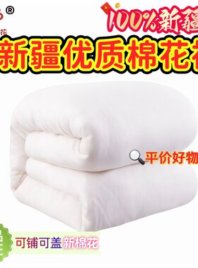 新疆棉花被暖心七星花柔软保暖