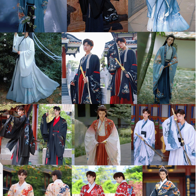 男士汉服大袖出租租赁