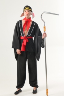 猪八戒服装的耙子背媳妇八戒面具头套西游记服装成人演出服出租赁