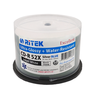 铼德Demo音乐盘 Audio音乐盘 水蓝音乐可打印CD-R 700M 空白光盘/光碟/刻录盘/光盘/车载光盘/空白cd 25/50片