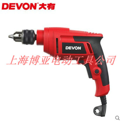 DEVON大有13mm手电钻手枪钻工业级电动工具 调速正反转1816包邮