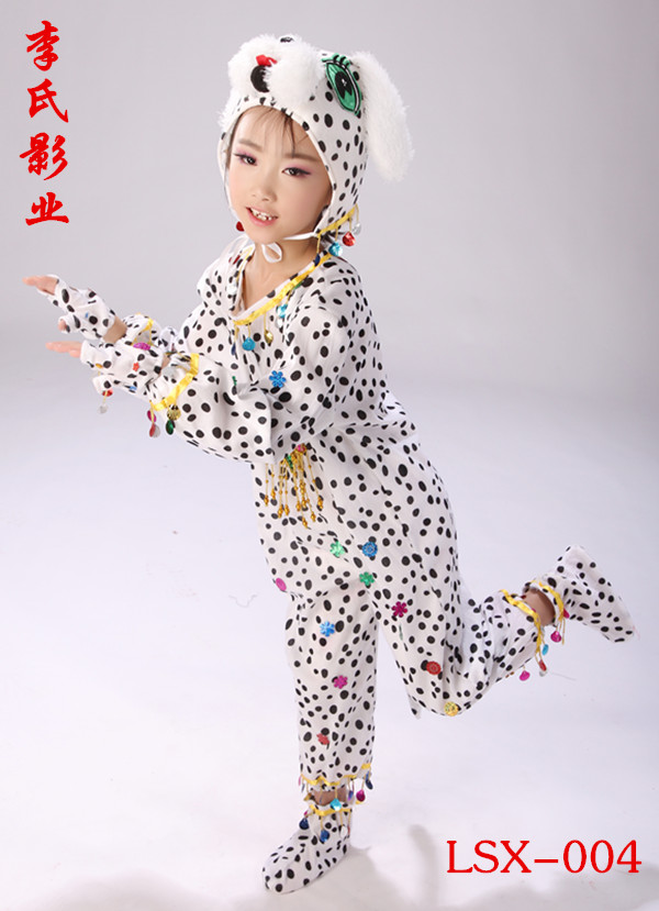 新款儿童小狗动物演出服卡通话剧表演服幼儿斑点狗花狗舞台舞蹈服