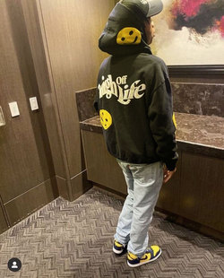 LIFE欧美潮牌街头宽松嘻哈oversize男女情侣装时尚百搭连帽卫衣