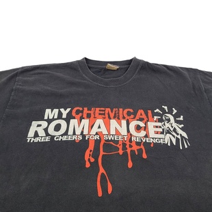 Autismss宝藏屋 朋克乐队My Chemical Romance复古小众简约风半袖