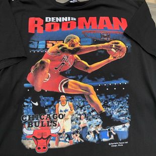 冰爽棉！Autismss宝藏屋美式复古罗德曼90年代短袖T恤男女款运动