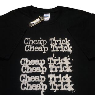 vingate美式复古arena rock Cheap Trick乐队简约慵懒风短袖t恤潮