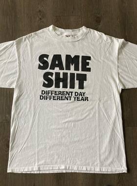 潮牌休闲宽松大码same shit印花韩范炸街气质oldschool复古男女款