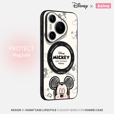 华为高级联名瞌睡奇奇磁吸支架壳