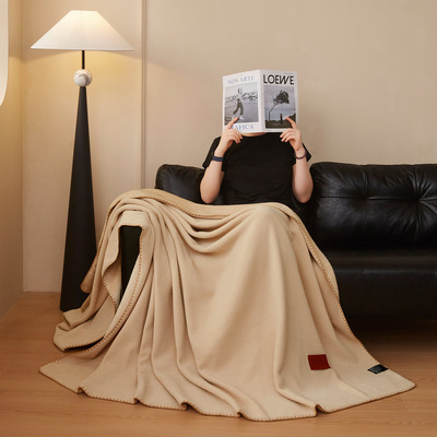 仿羊绒毛毯加厚办公室午睡毯